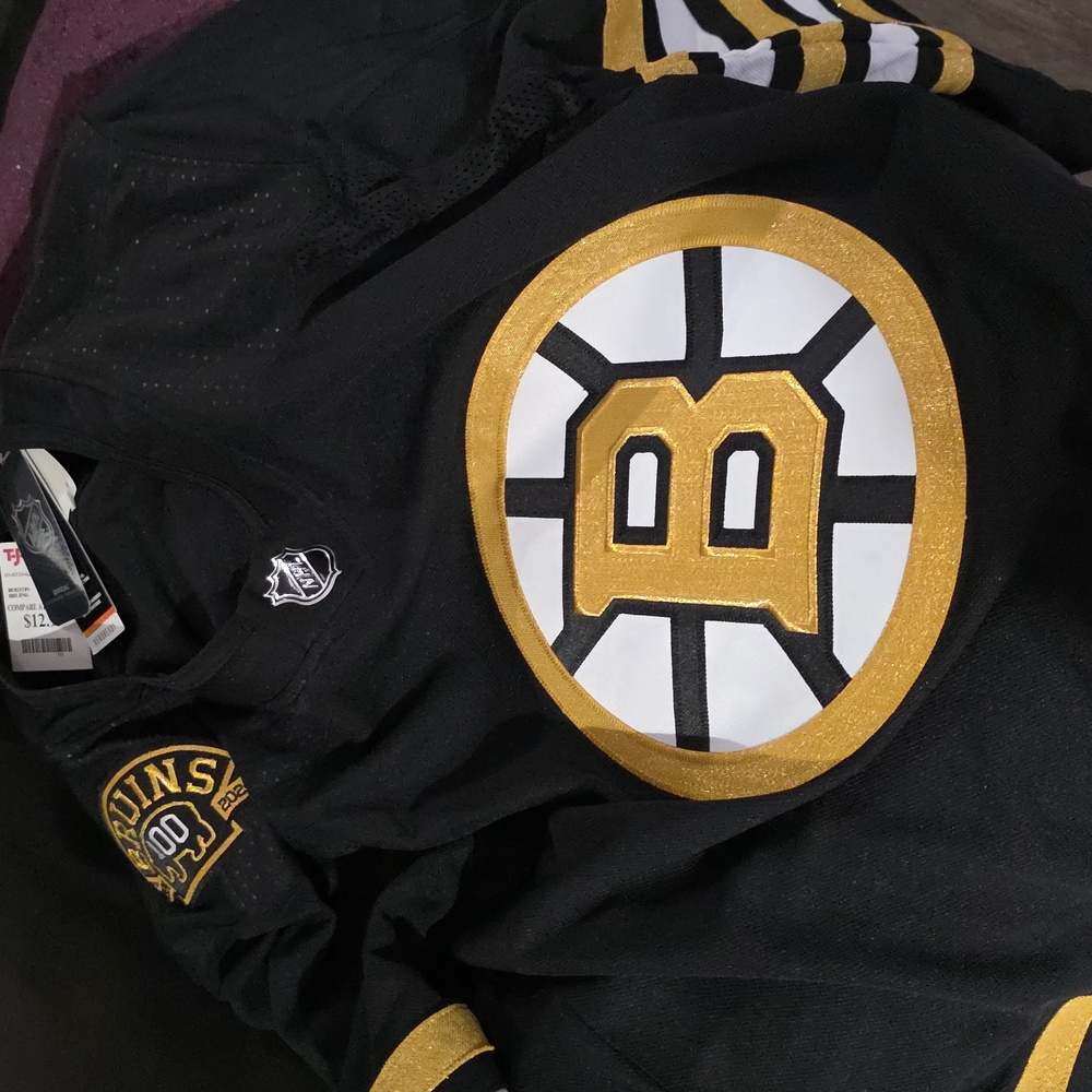 Adidas Black and Gold Hockey Jersey